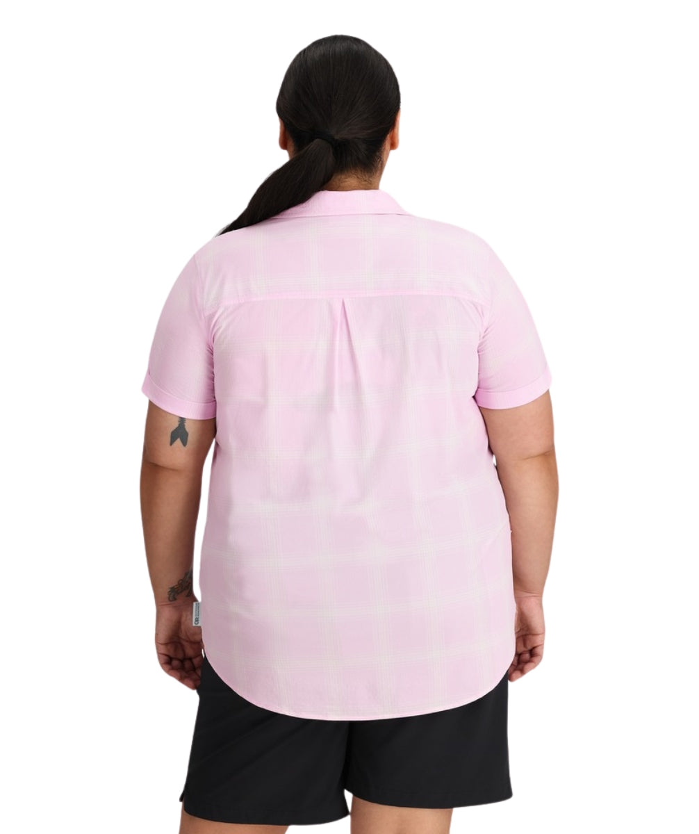 Outdoor Research Astroman Short Sleeve Sun Shirt Margarita Women's Plus Size 1X-4X