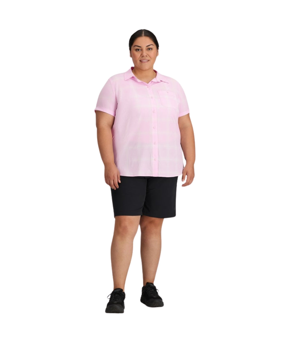 Outdoor Research Astroman Short Sleeve Sun Shirt Margarita Women's Plus Size 1X-4X