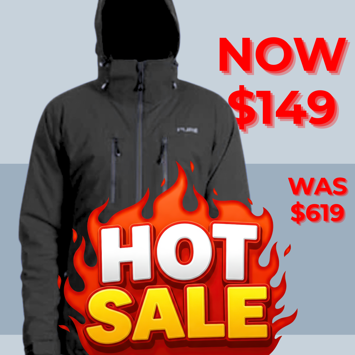 CLEARANCE - Pure Purist Shell Plus Size Jacket Black Sizes XL-2XL