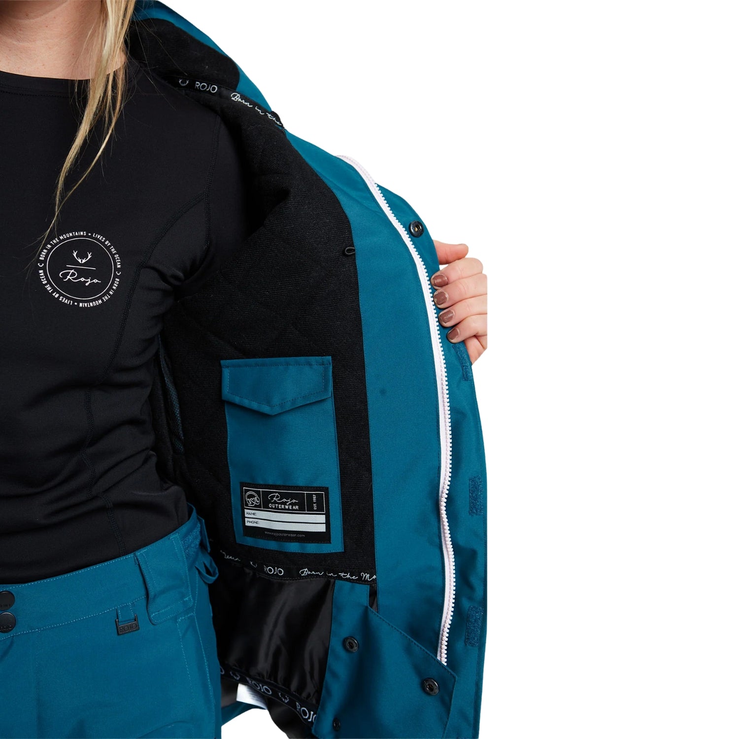 Rojo Super Nova Women's Plus Size Ski Jacket Teal Size 4XL 20/22