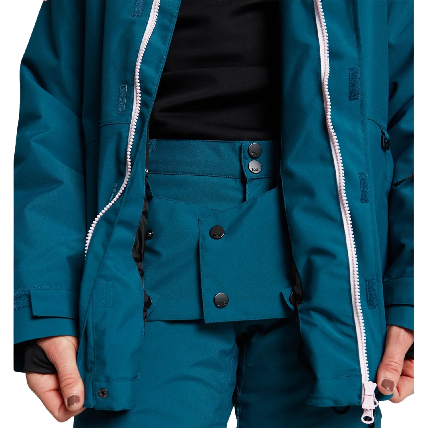 Rojo Super Nova Women's Plus Size Ski Jacket Teal Size 4XL 20/22