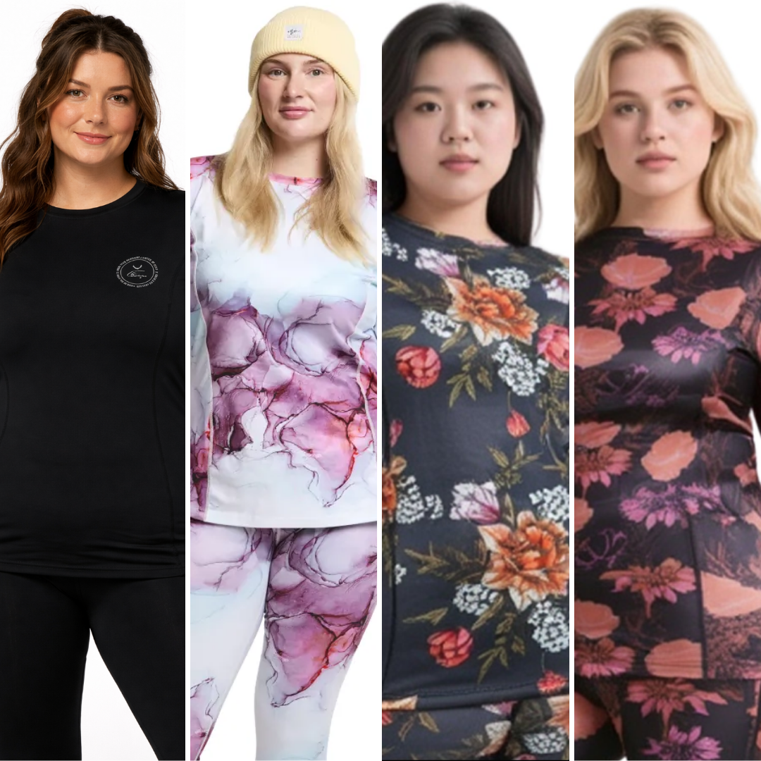 Rojo Best Living Womens Plus Size Thermal Top Sizes 3XL-5XL