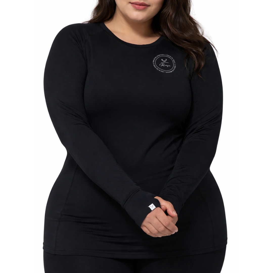 Rojo Best Living Womens Plus Size Thermal Top Sizes 3XL-6XL