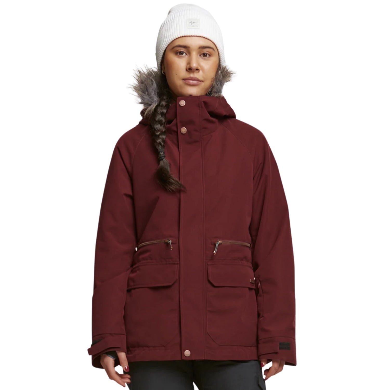Rojo Wilder Women's Plus Size Ski Jacket Burgundy Size 4XL / Size 20-24