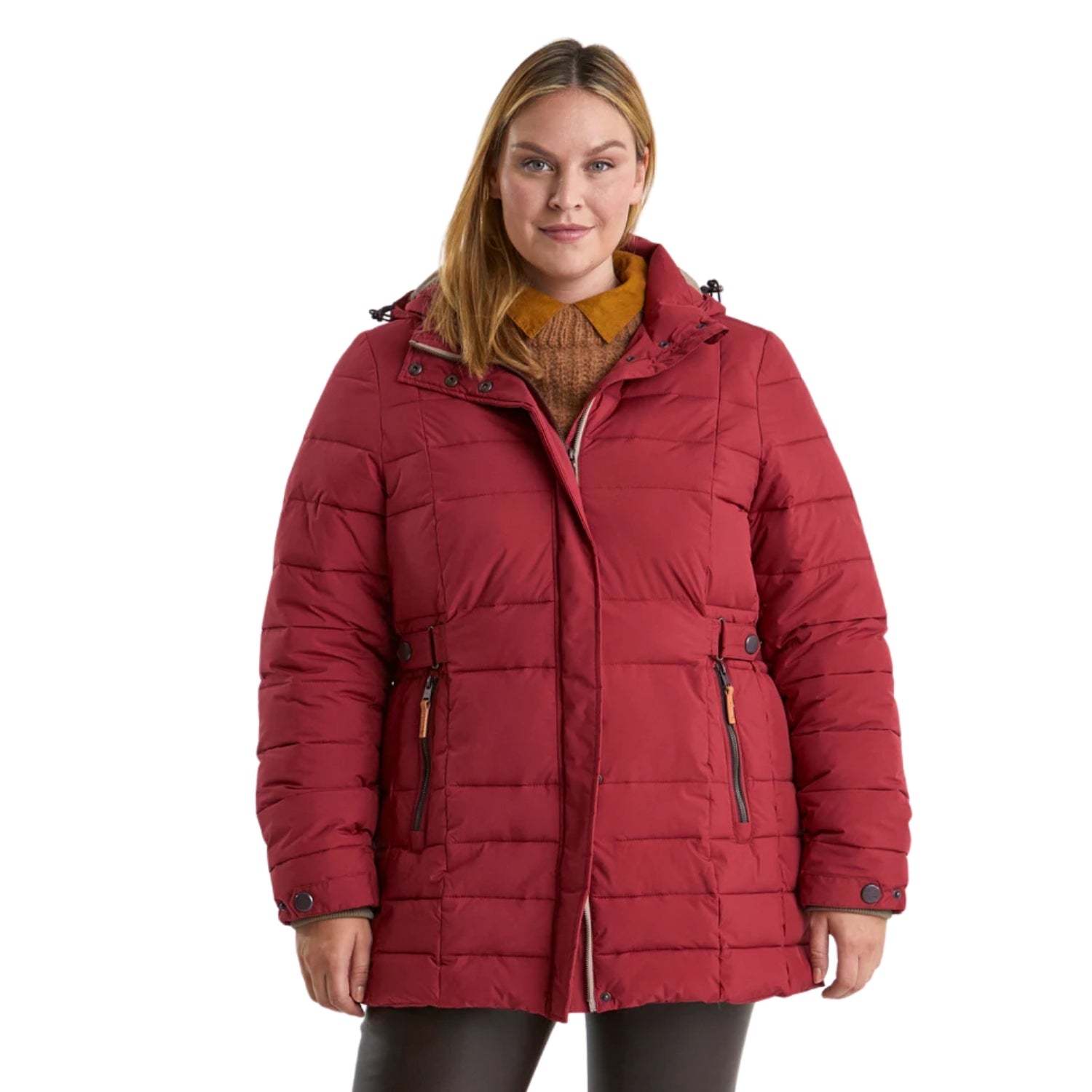 STOY Deena Women’s Puffer Jacket Black Plus Sizes 20-24