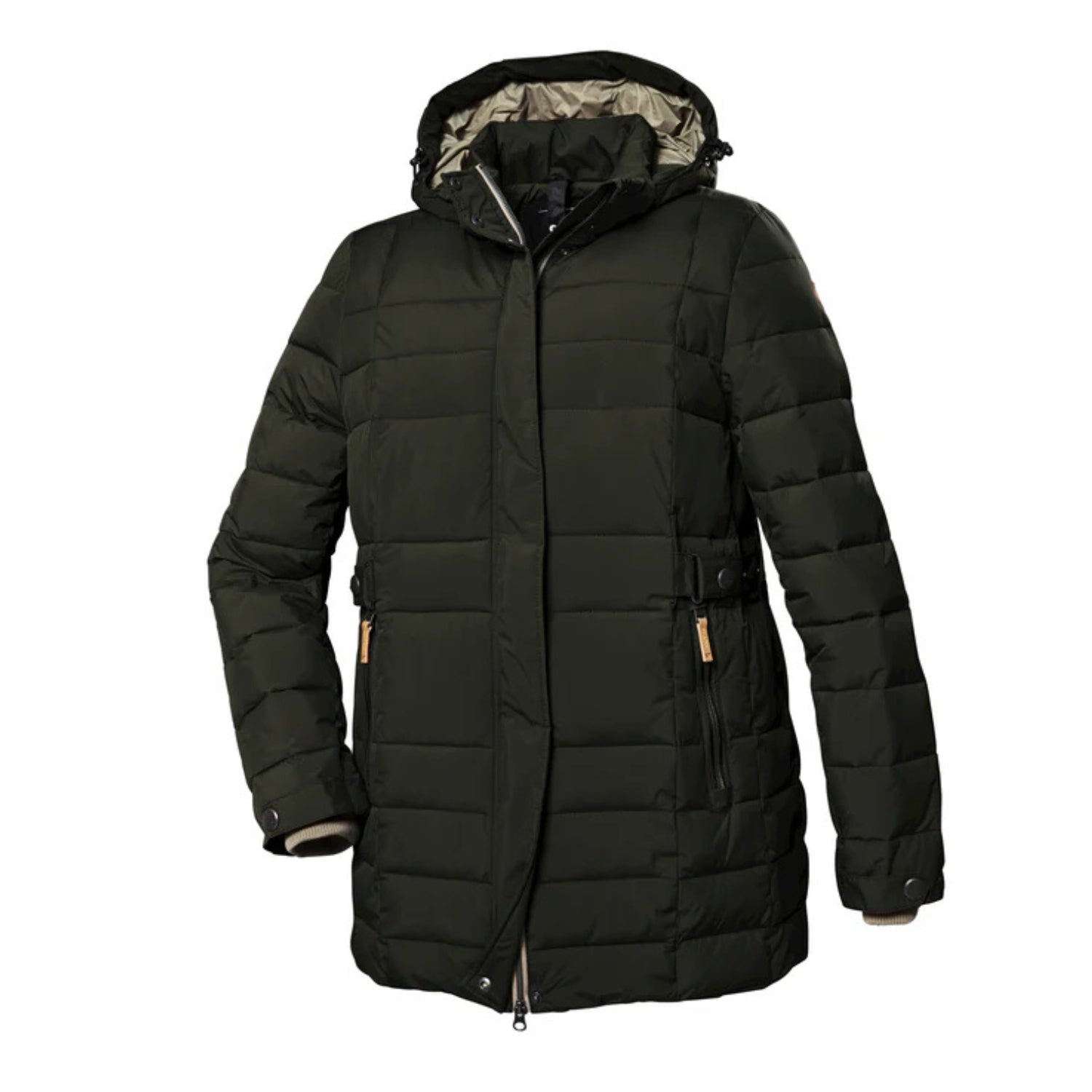 STOY Deena Women’s Puffer Jacket Dark Olive Plus Size 28 - 32