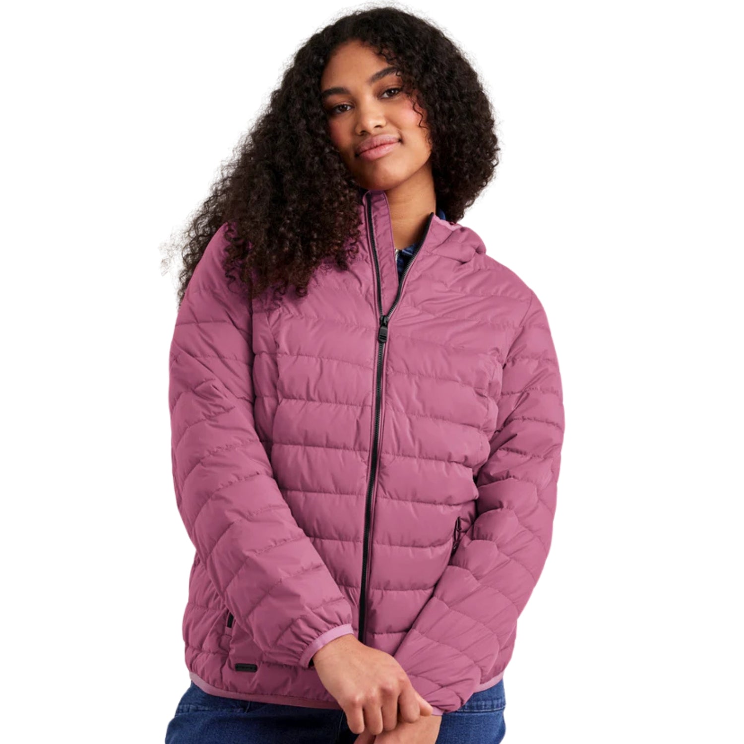 Stoy Elke Women’s Plus Size Puffer Jacket Orchid Sizes 20-24