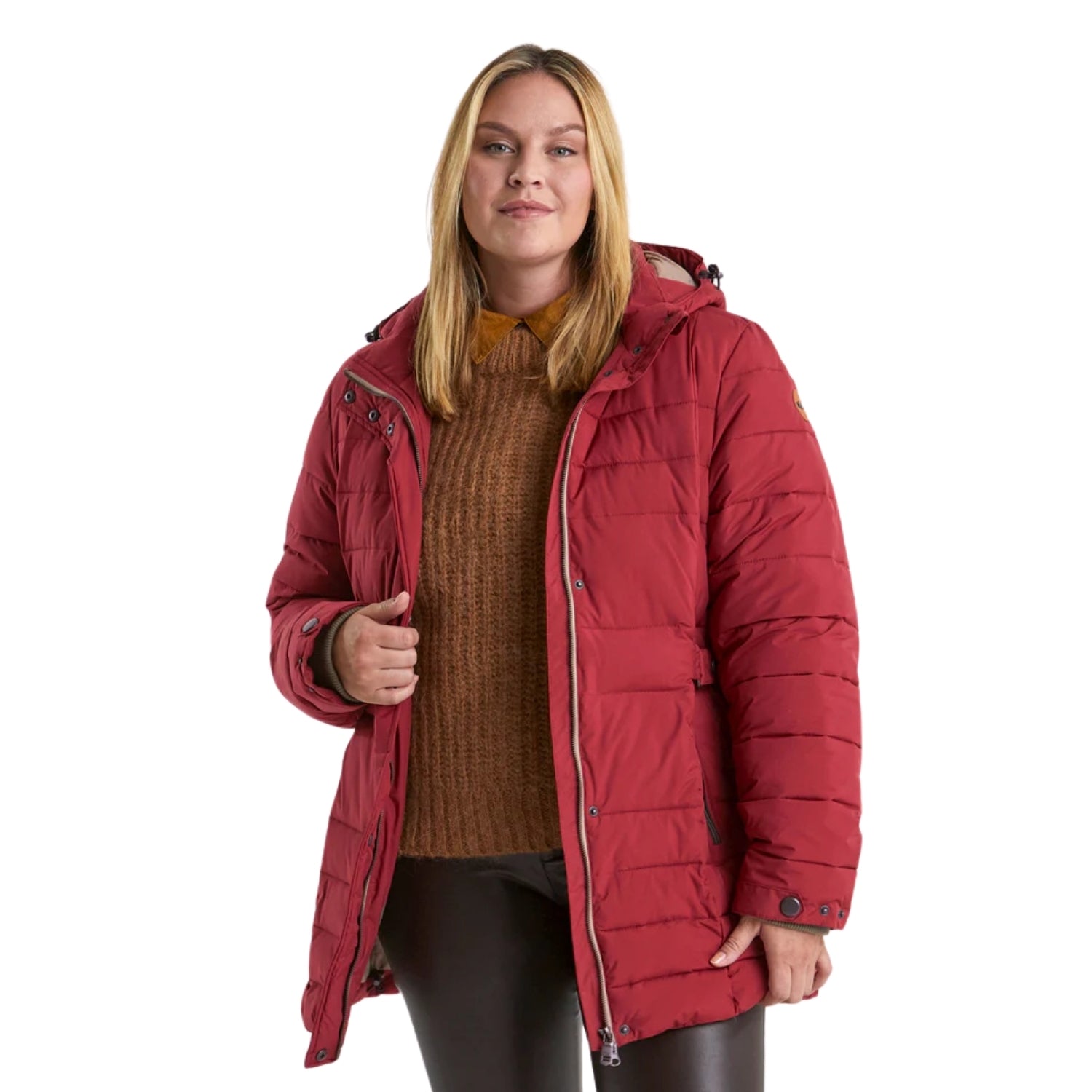 STOY Deena Women’s Puffer Jacket Black Plus Sizes 20-24