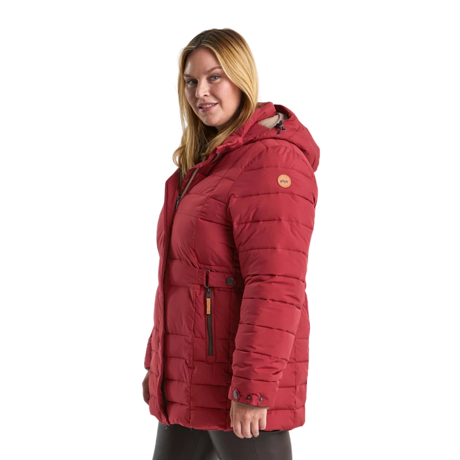 STOY Deena Women’s Puffer Jacket Black Plus Sizes 20-24