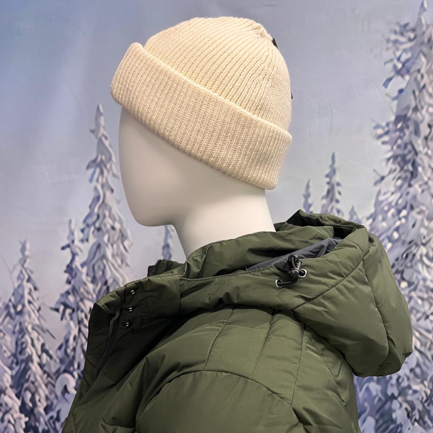 STOY Deena Women’s Puffer Jacket Dark Olive Plus Size 28 - 30
