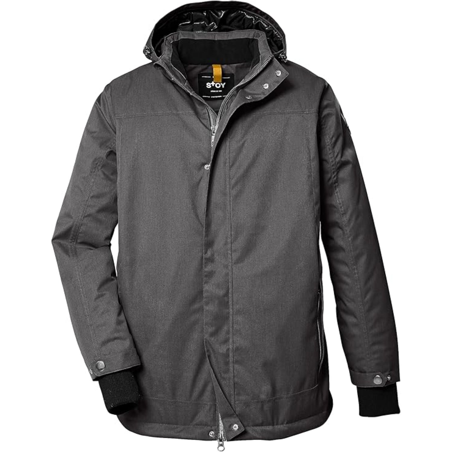 STOY Kale Men’s Plus Size Jacket Black & Grey Sizes 3XL - 6XL