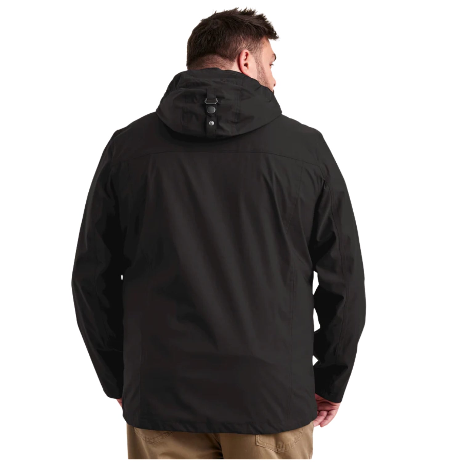 Pre-Order: STOY Ken Men’s Plus Size Shell Jacket Black Sizes 4XL - 6XL