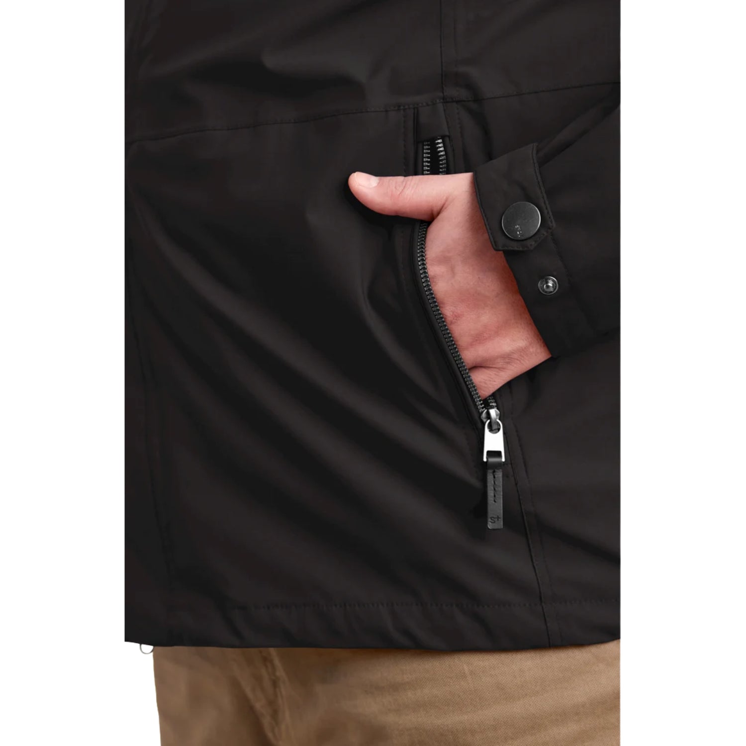 Pre-Order: STOY Ken Men’s Plus Size Shell Jacket Black Sizes 4XL - 6XL
