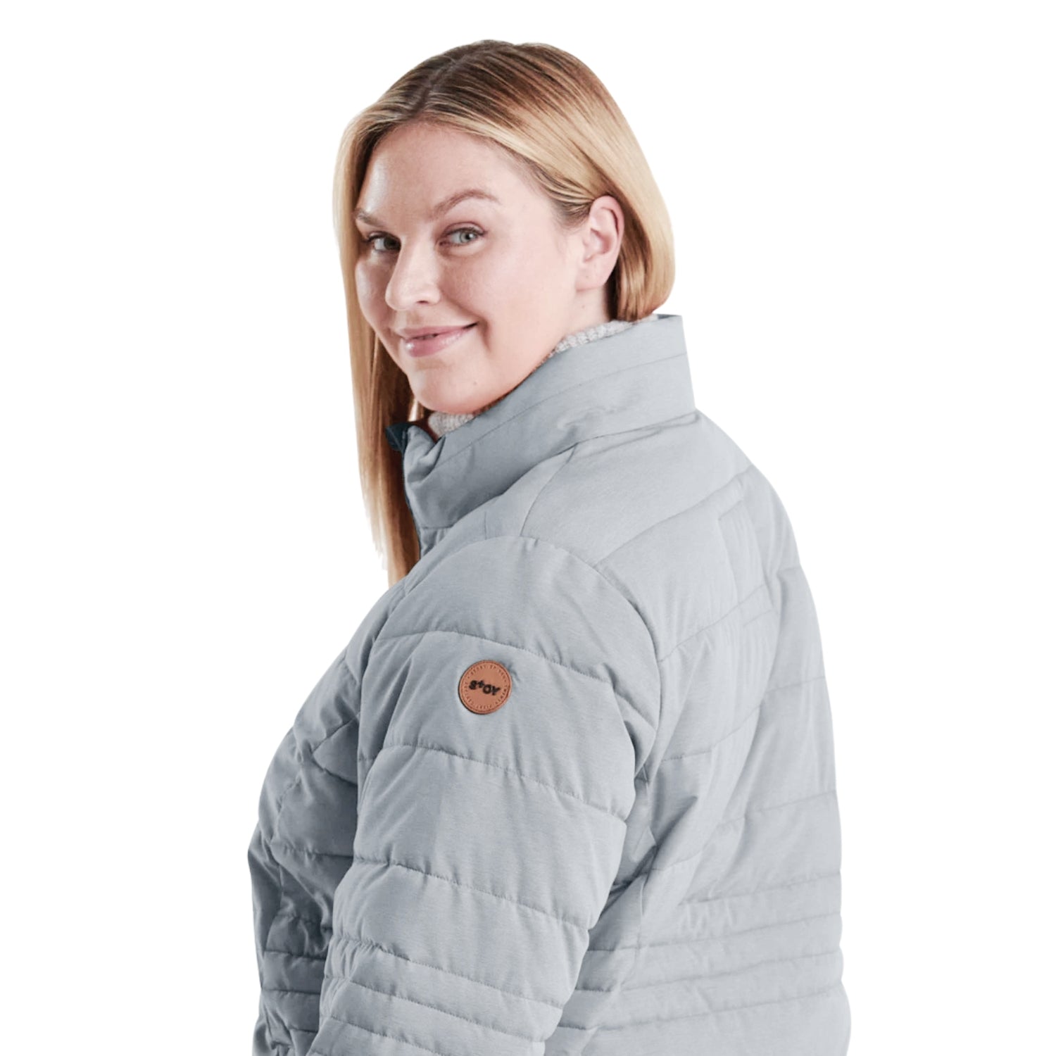 STOY Mia Women’s Plus Size Puffer Jacket Blue Sizes 24-26