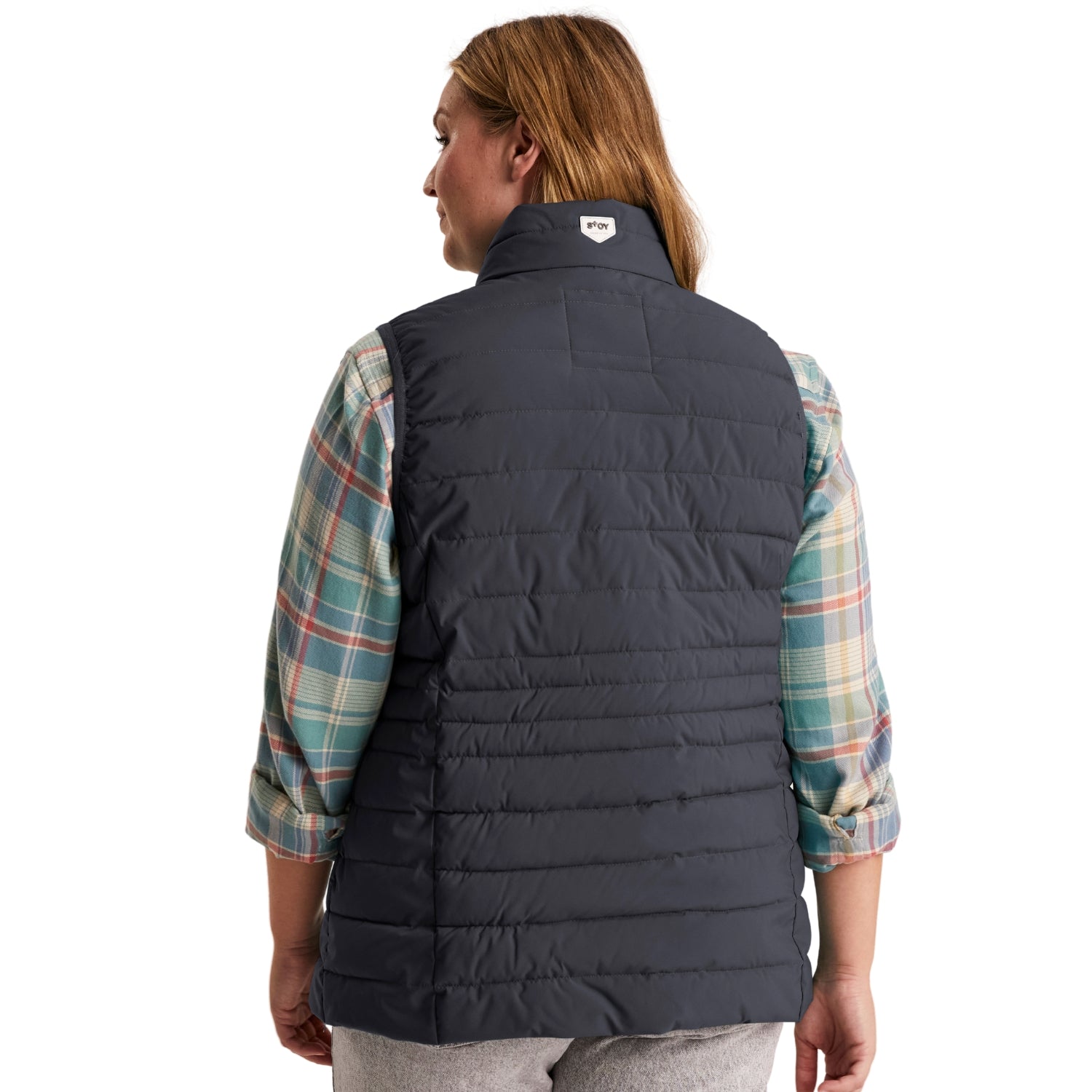 Stoy Women’s Plus Size Puffer Vest Navy Sizes 22 - 26