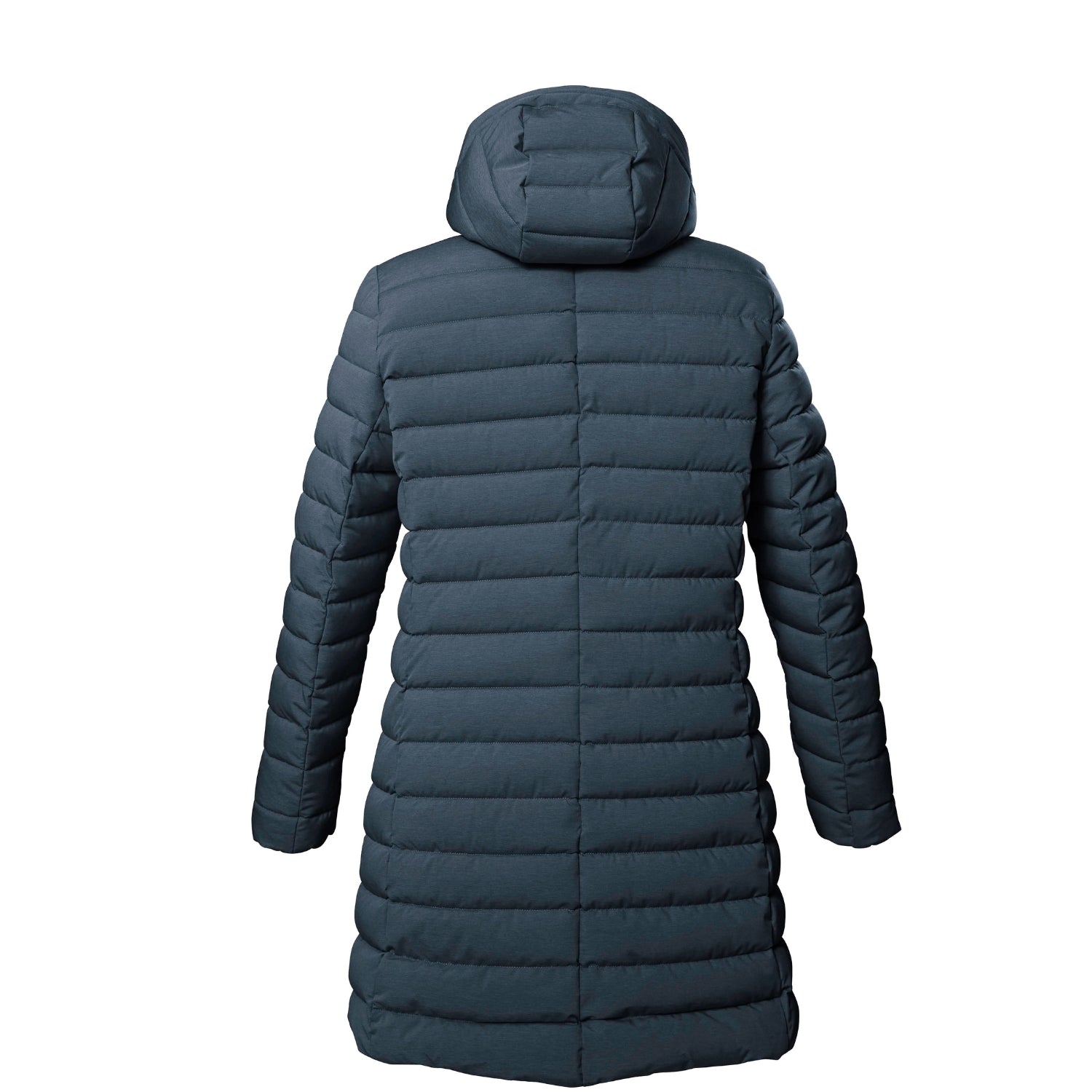 Pre-Order: Stoy Astrid Women's Plus Size Long Puffer Storm Blue Sizes 20 - 24