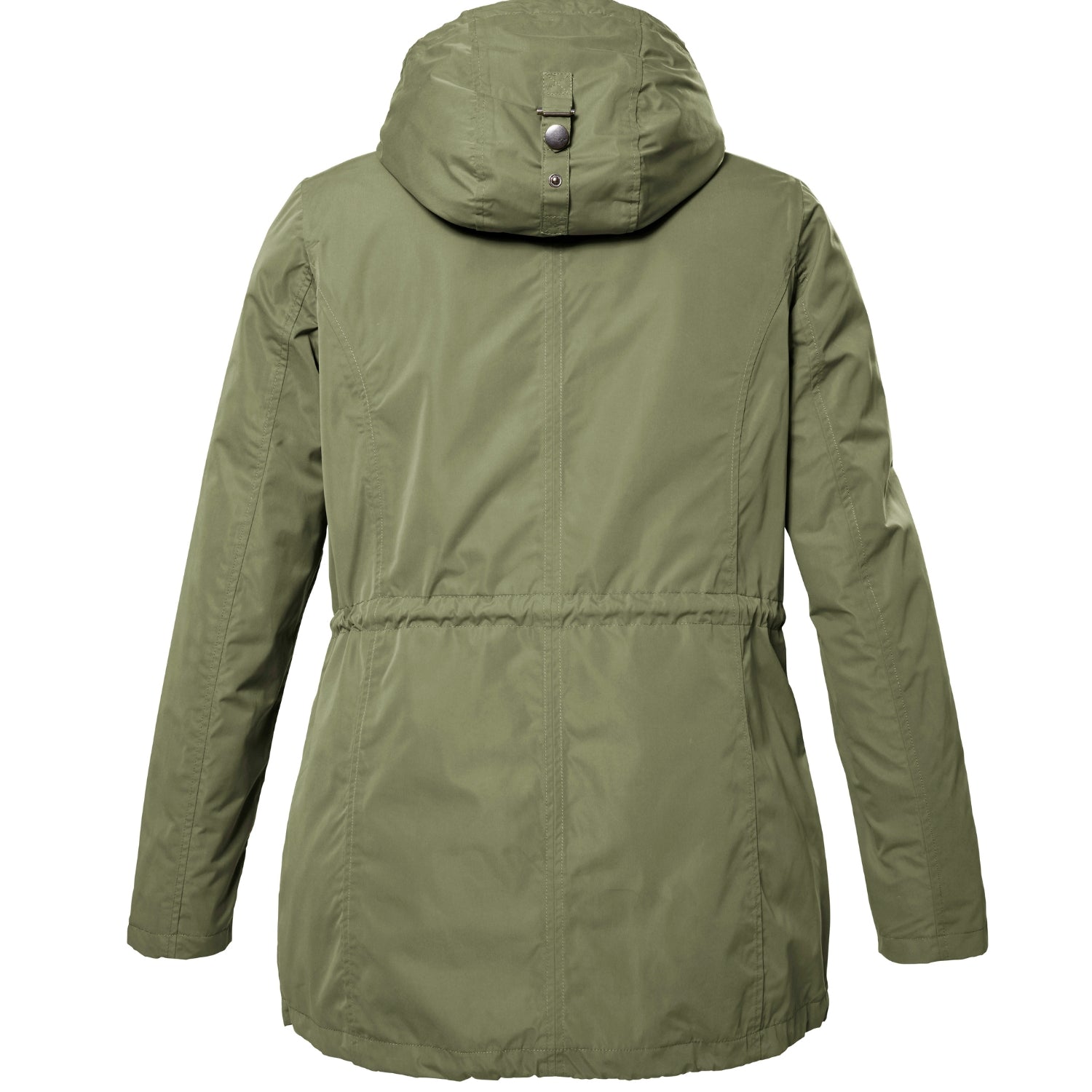 CLEARANCE - Stoy Ida Womens Plus Size Waterproof Shell Jacket Light Olive Sizes 18-22