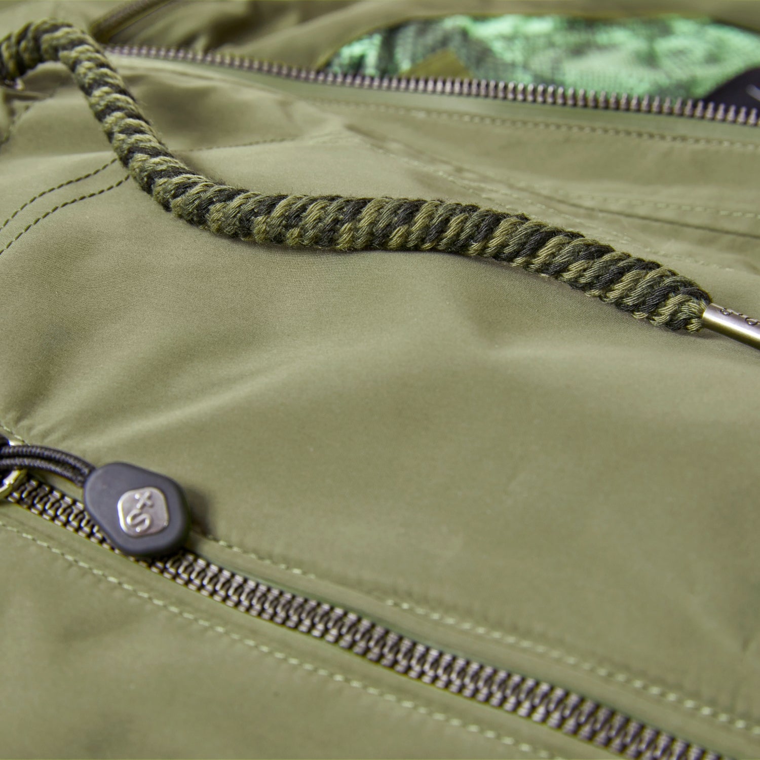CLEARANCE - Stoy Ida Womens Plus Size Waterproof Shell Jacket Light Olive Sizes 18-22