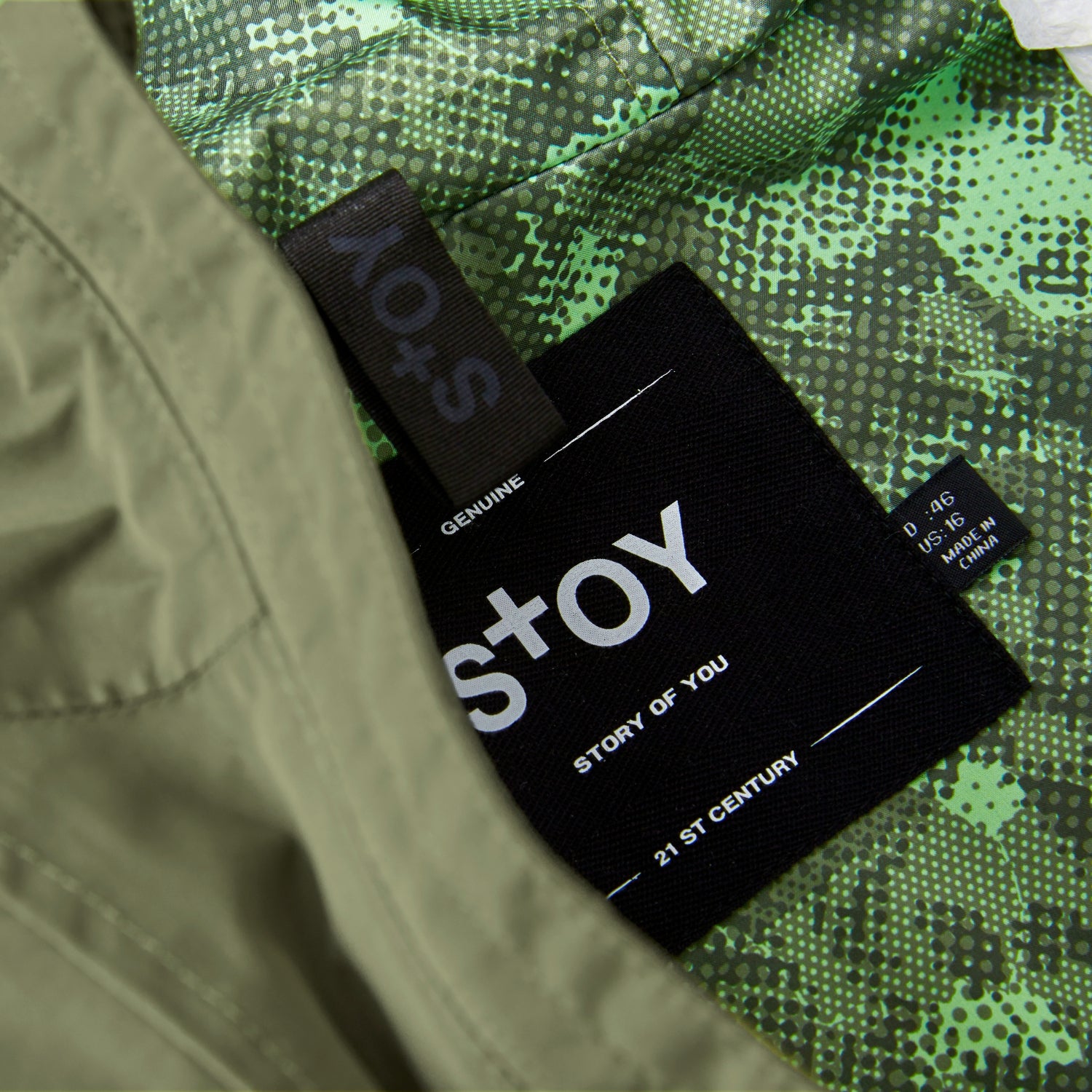CLEARANCE - Stoy Ida Womens Plus Size Waterproof Shell Jacket Light Olive Sizes 18-22
