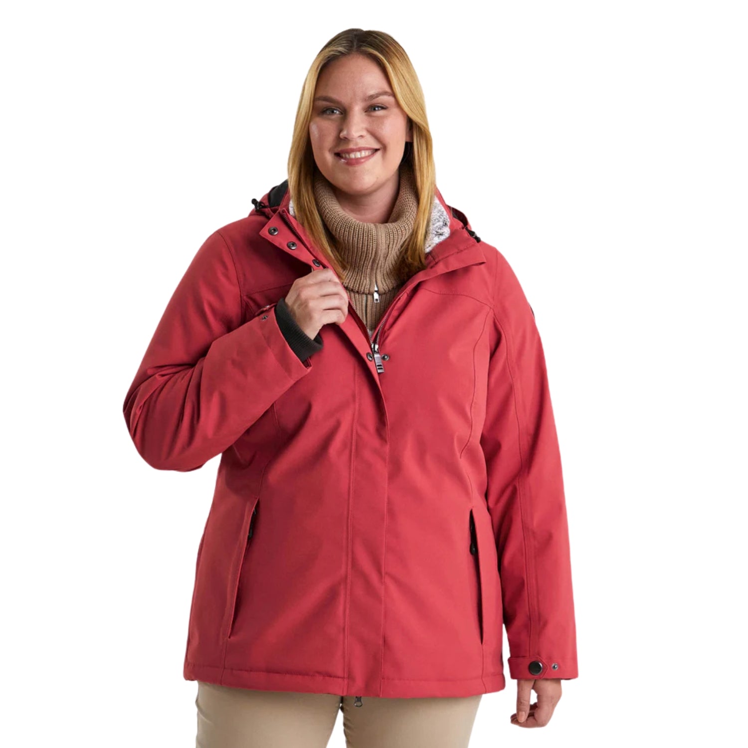 Pre-Order: Stoy Agnes Tech Womens Snow Jacket Storm Blue Plus Sizes 20 - 24