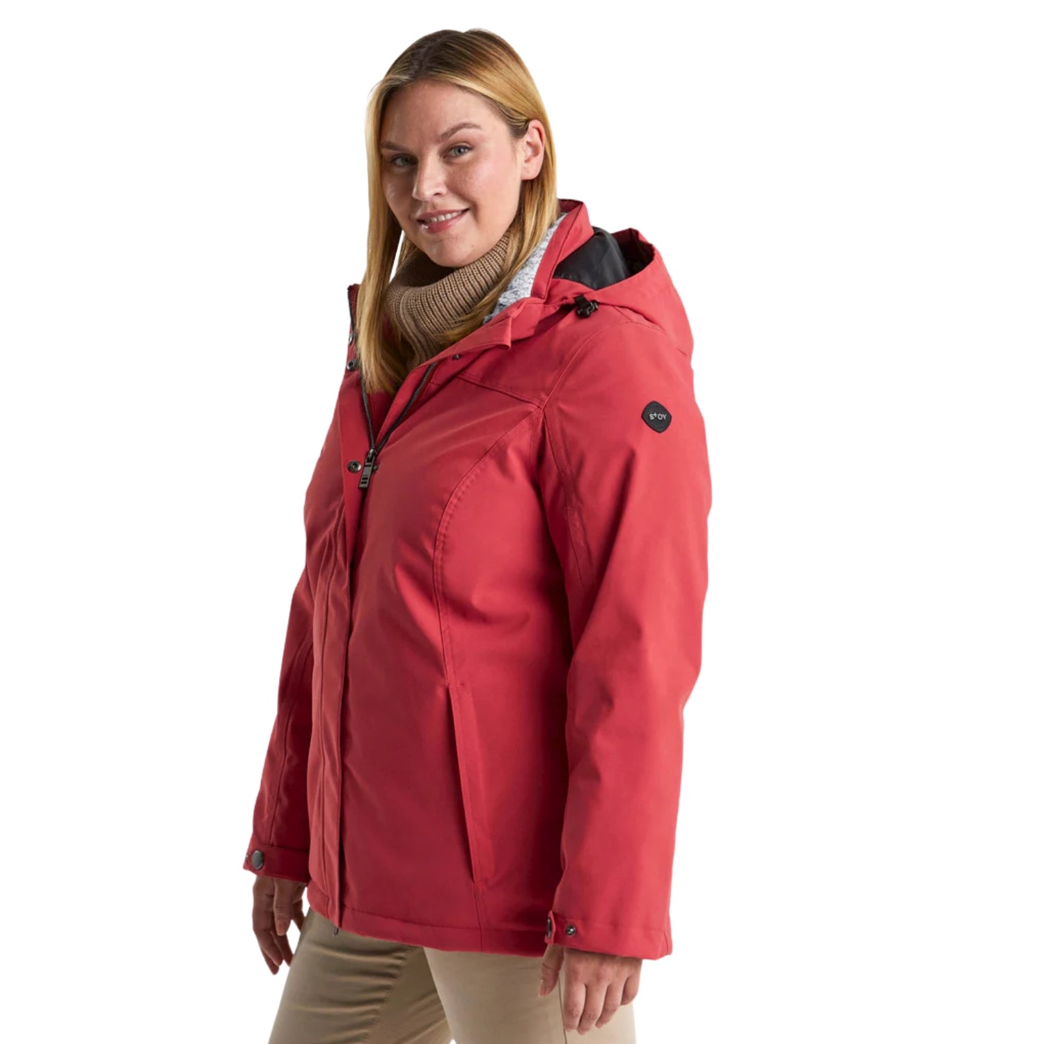 Pre-Order: Stoy Agnes Tech Womens Snow Jacket Storm Blue Plus Sizes 20 - 24