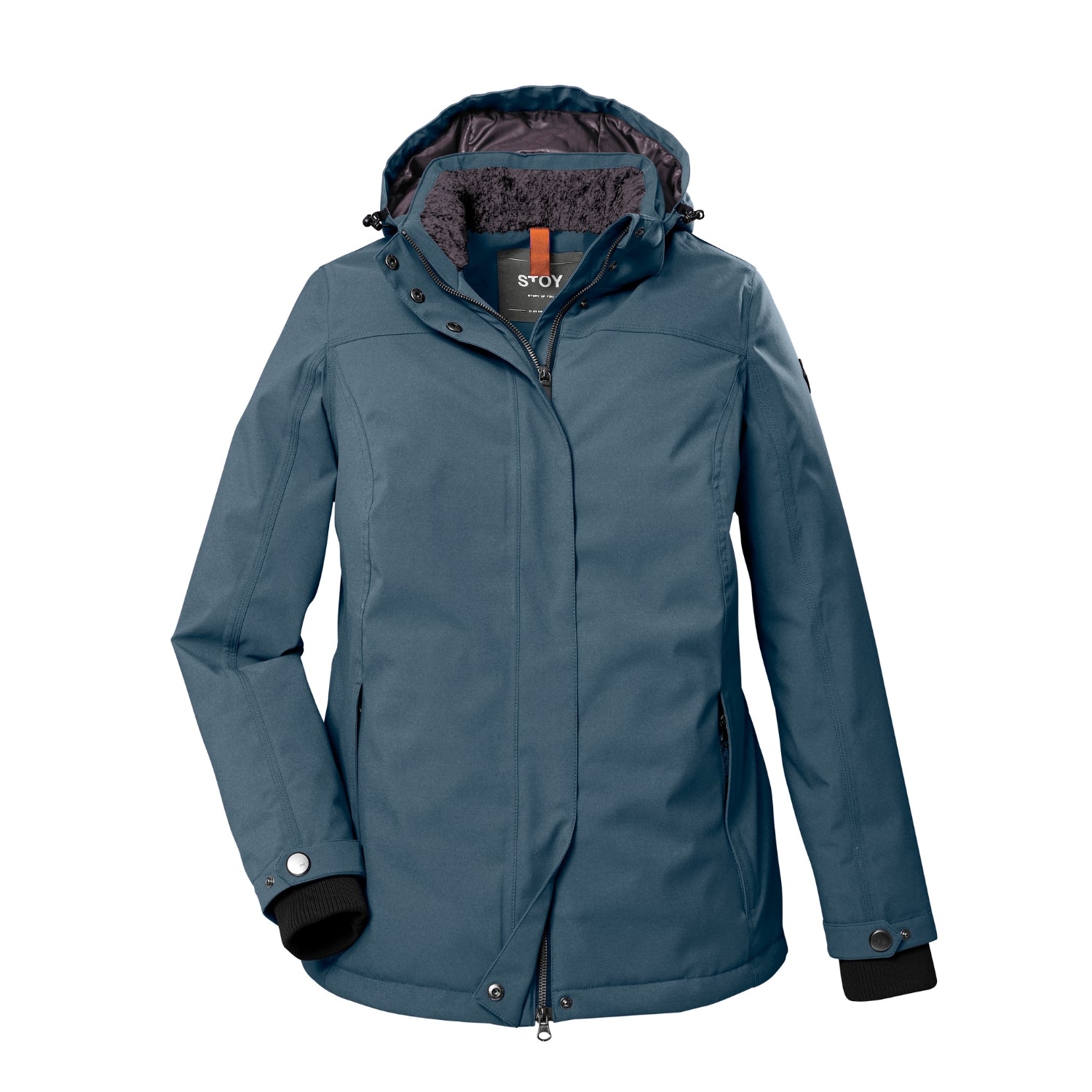 Pre-Order: Stoy Agnes Tech Womens Snow Jacket Storm Blue Plus Sizes 20 - 28