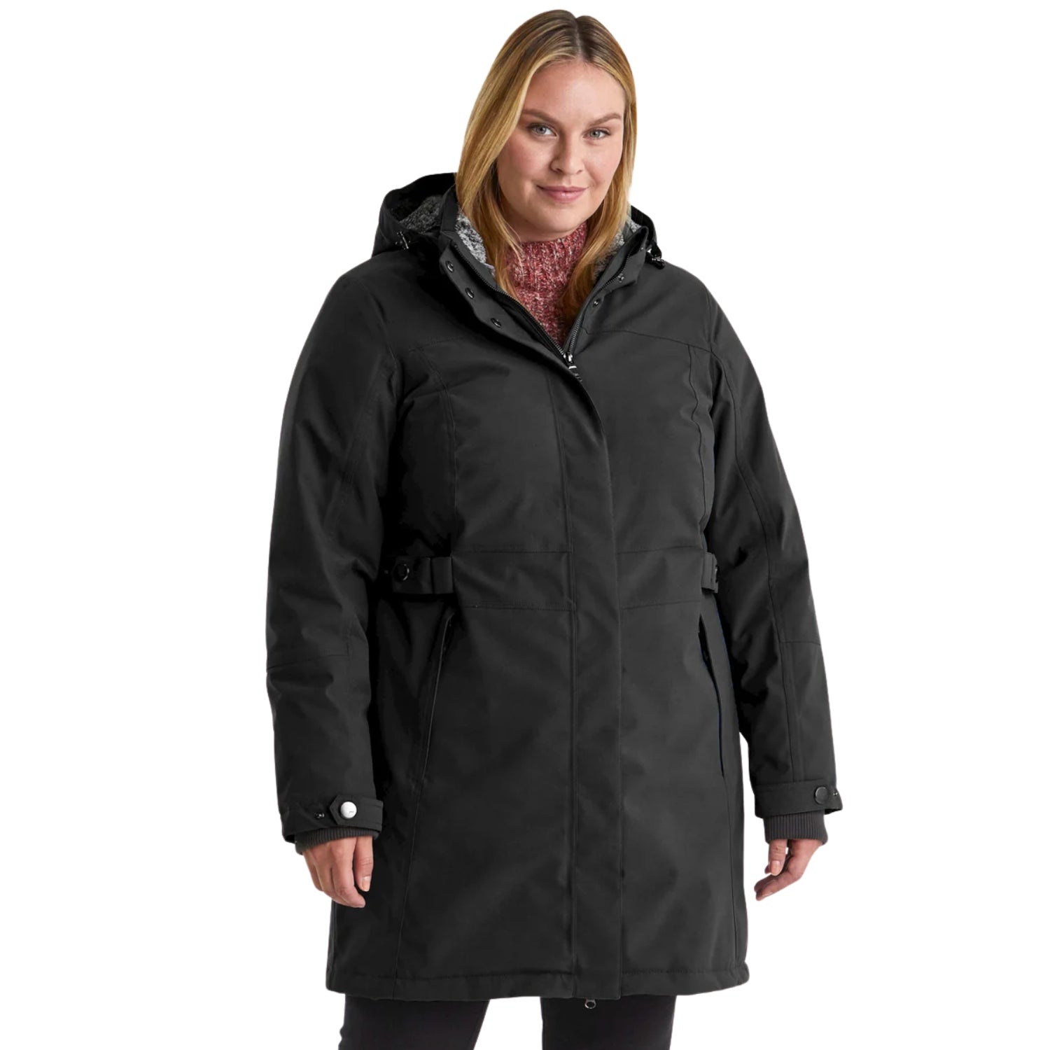 Pre-order: Stoy Alma Womens Plus Size Snow Jacket Black Sizes 20 - 24