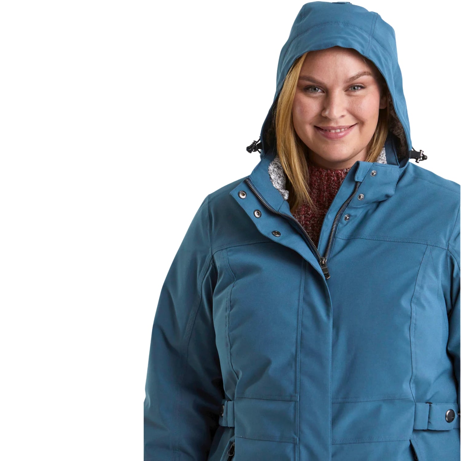 Pre-order: Stoy Alma Womens Plus Size Snow Jacket Storm Blue Sizes 22 - 26