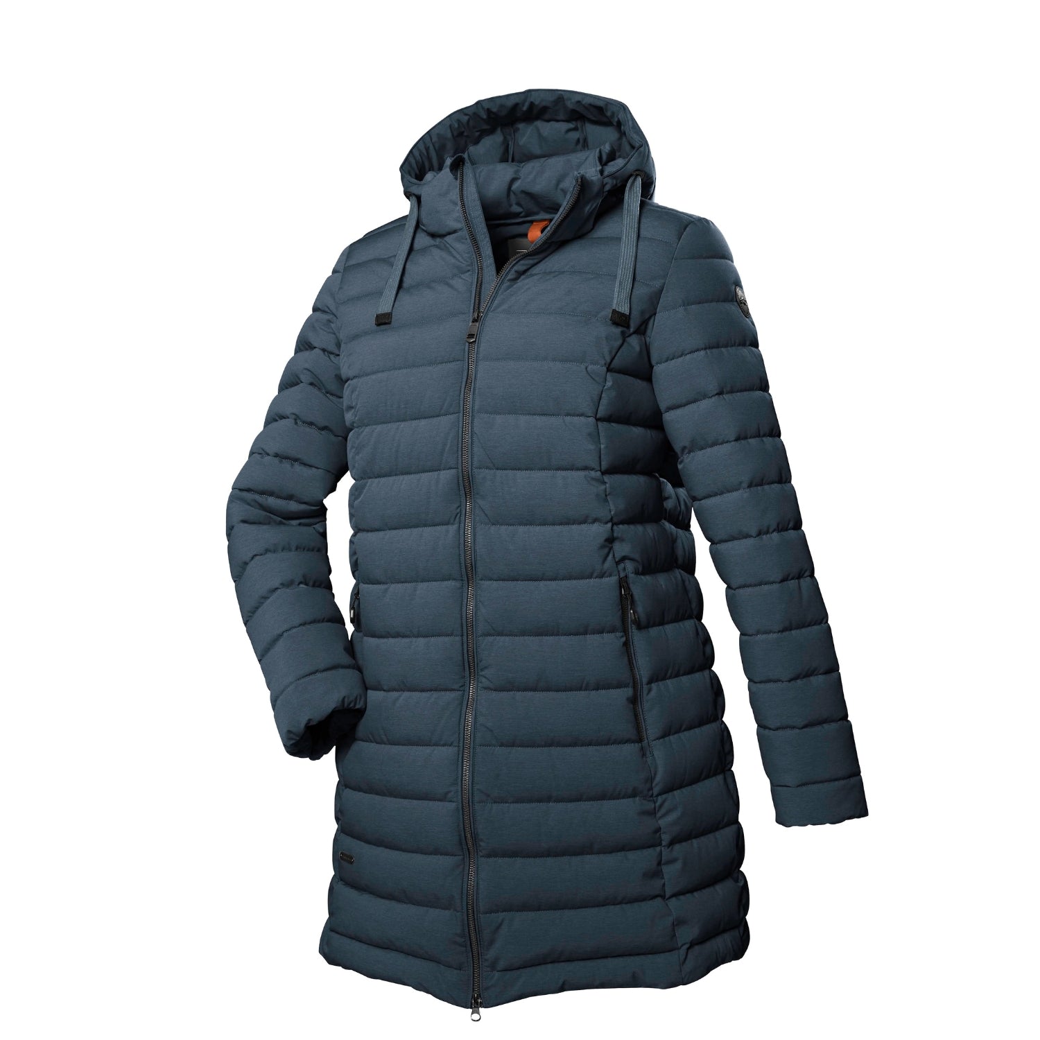 Pre-Order: Stoy Astrid Women's Plus Size Long Puffer Storm Blue Sizes 20 - 24