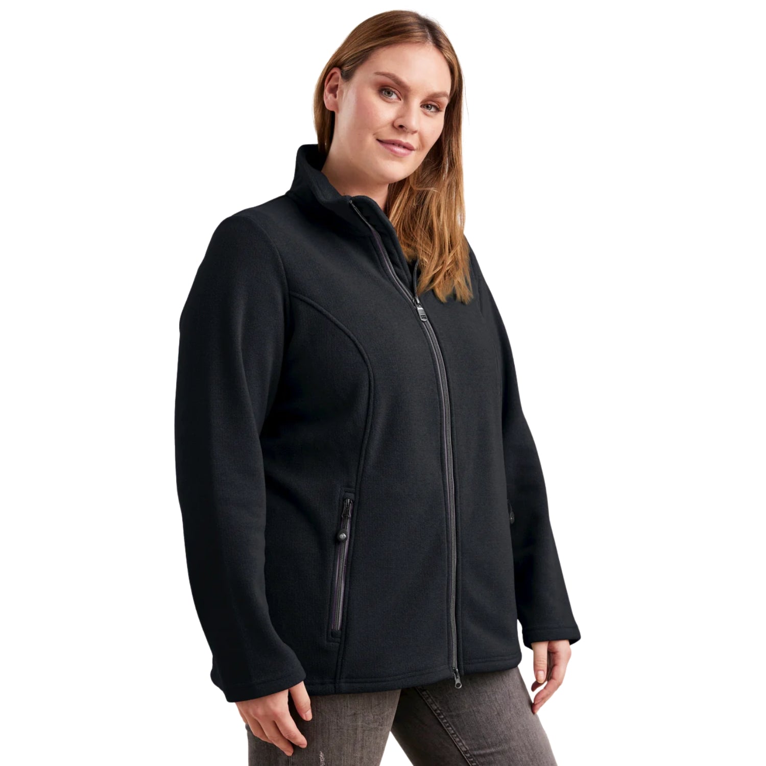 Pre-order: Stoy Elsa Women’s Plus Size Knitted Jacket Black Blue Sizes 22 - 30