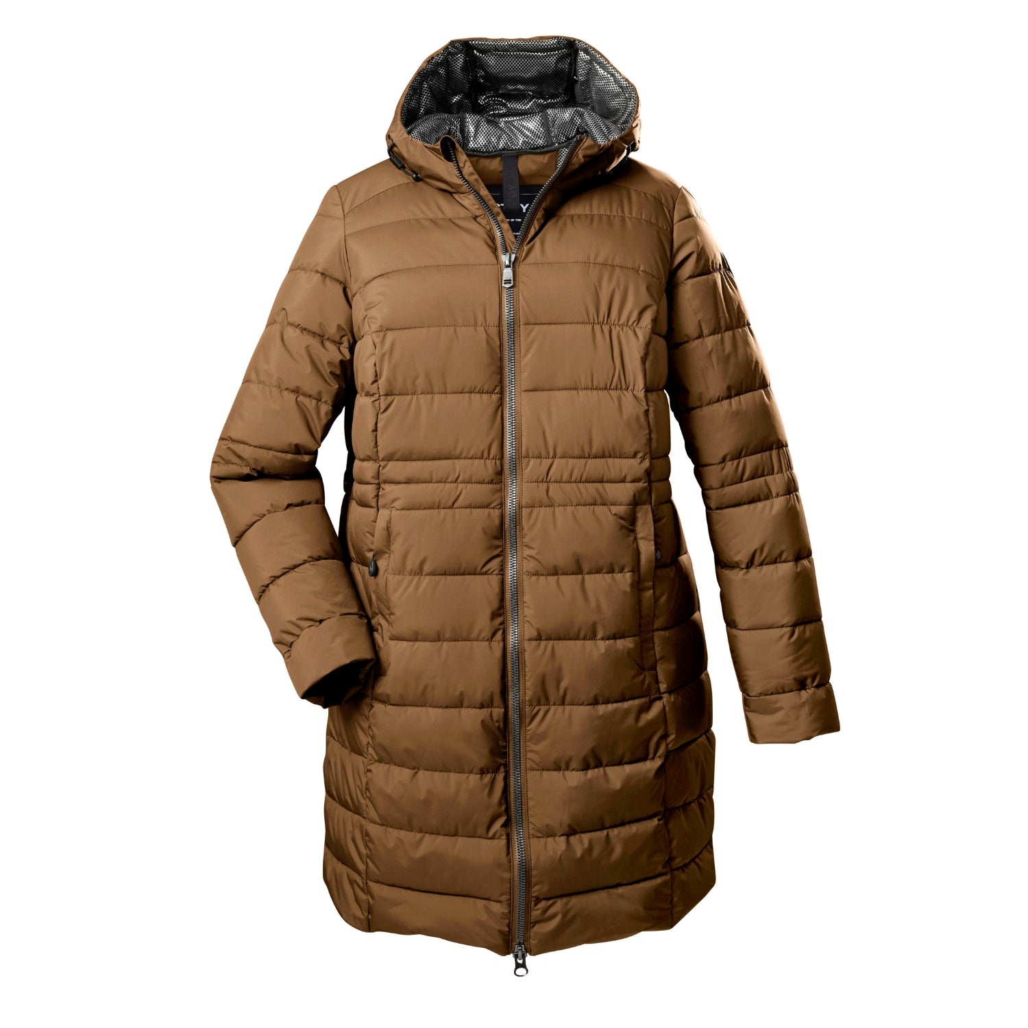 Stoy Abbess Womens Plus Size Long Puffer Winter Coat Bronze Size 28