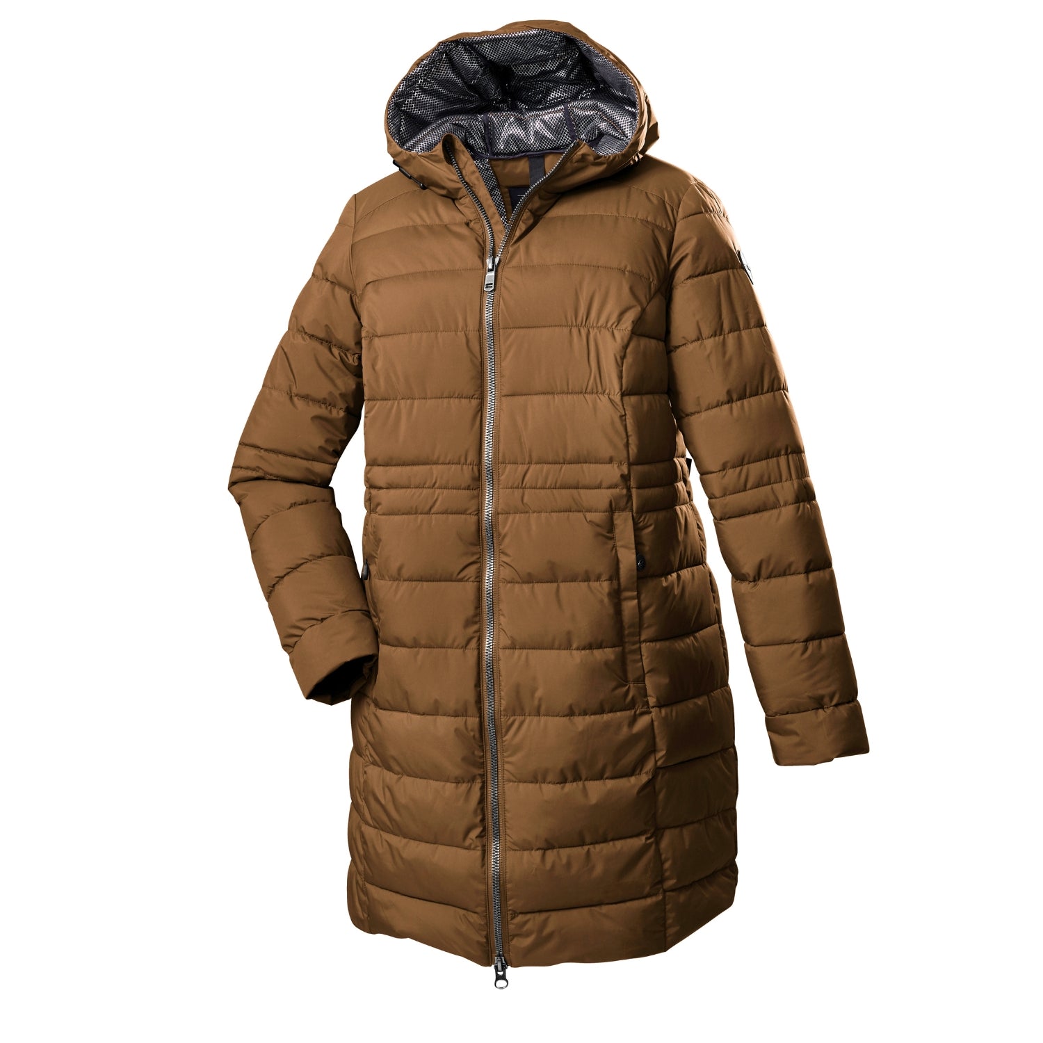 Stoy Abbess Women's Plus Size Long Puffer Winter Coat Bronze size 28