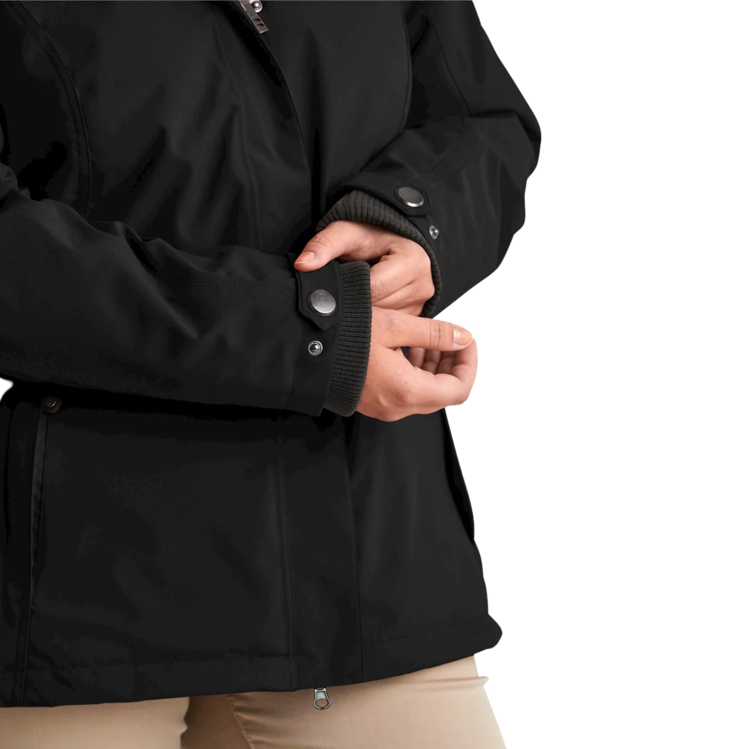 Pre-order: Stoy Agnes Tech Womens Snow Jacket Black Plus Sizes 20 - 24