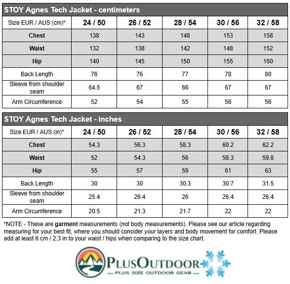 Pre-order: Stoy Agnes Tech Womens Snow Jacket Black Plus Sizes 20 - 24