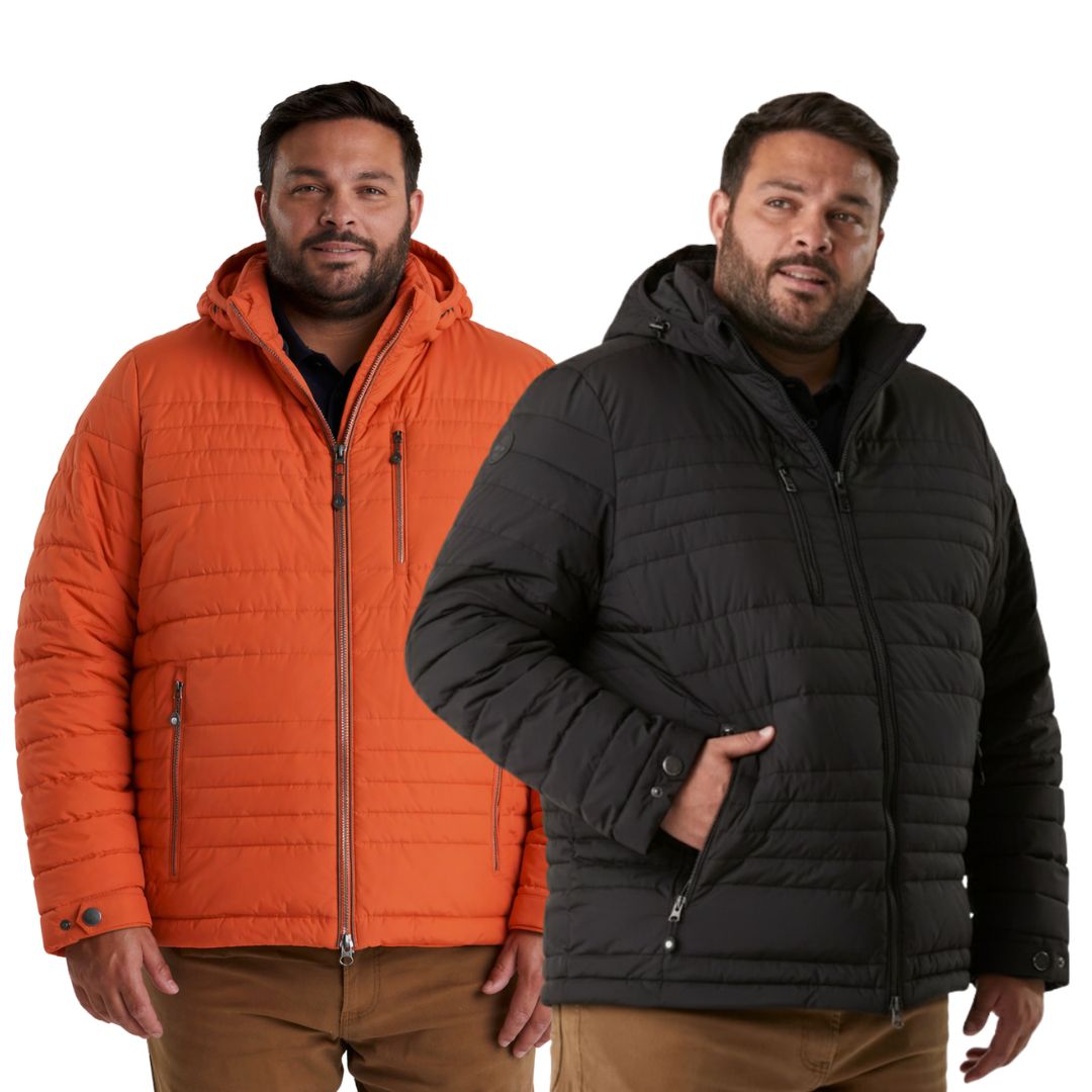 Stoy Hugo Men’s Big and Tall Puffer Jacket Plu Size 3XL-6XL