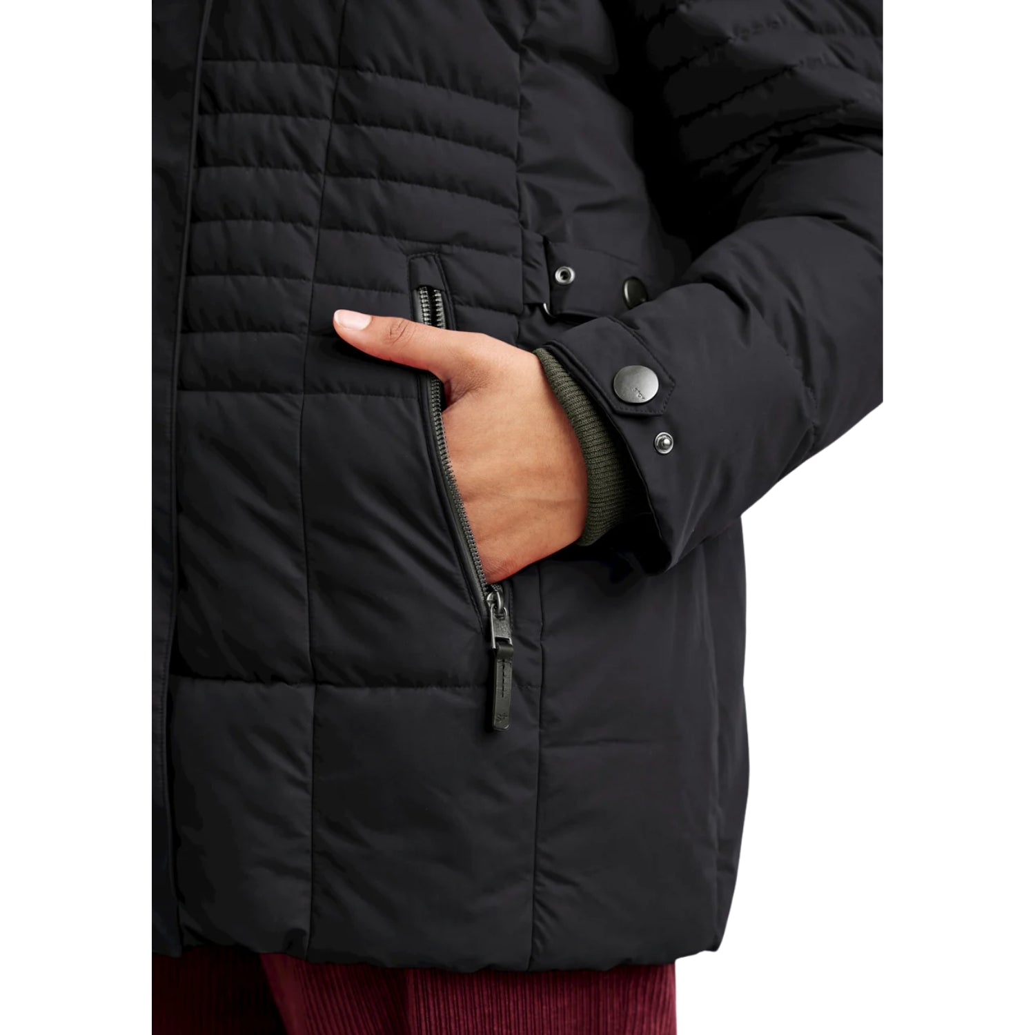 Pre-Order: Stoy Lucy Womens Plus Size Puffer Coat Black Sizes 20 - 28