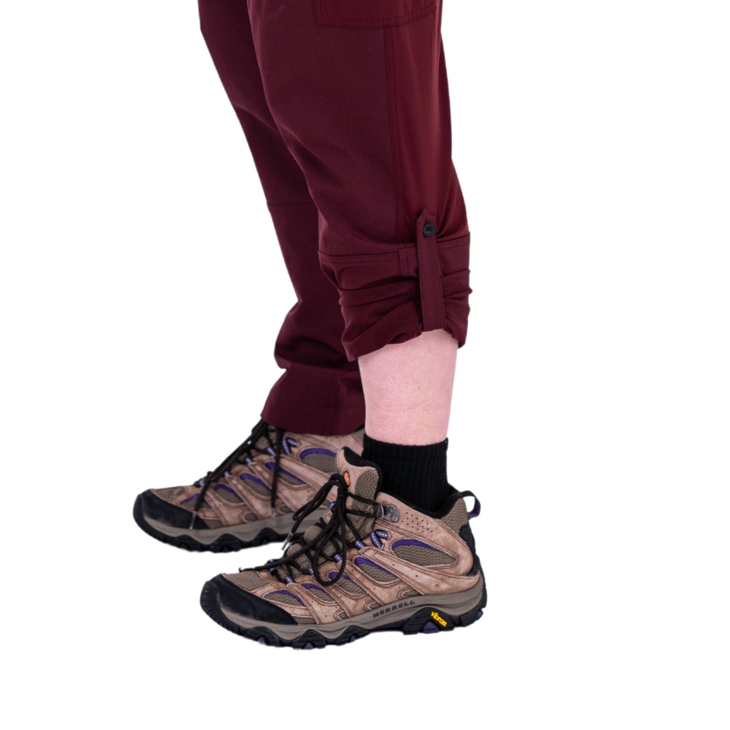 Thicket Brecken Hiking Pants BELLY FIT Burgundy Plus Sizes 20-28