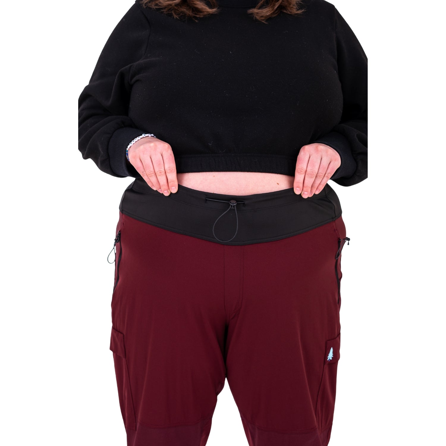 Thicket Brecken Hiking Pants BELLY FIT Burgundy Plus Sizes 20-28