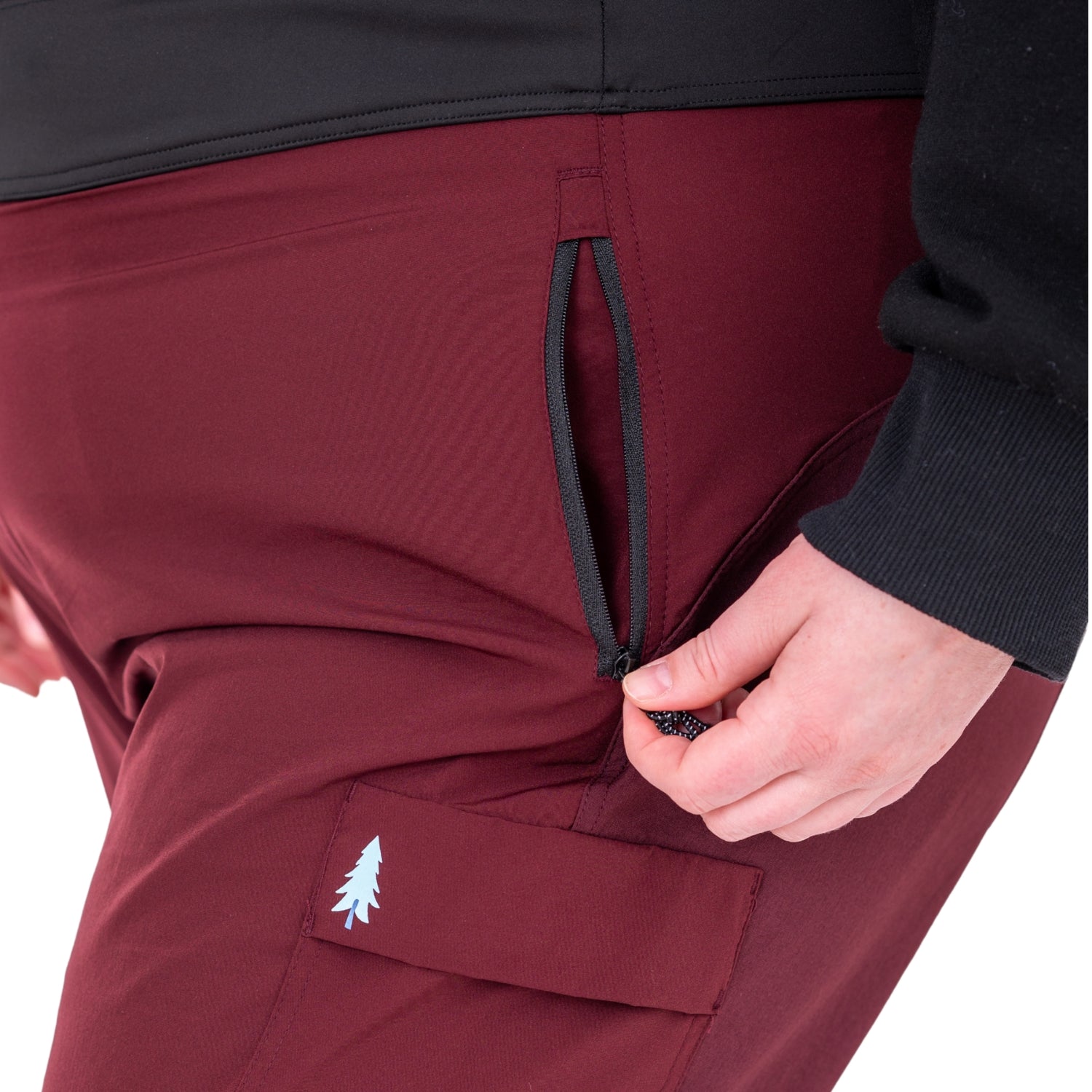Thicket Brecken Hiking Pants BELLY FIT Burgundy Plus Sizes 20-28