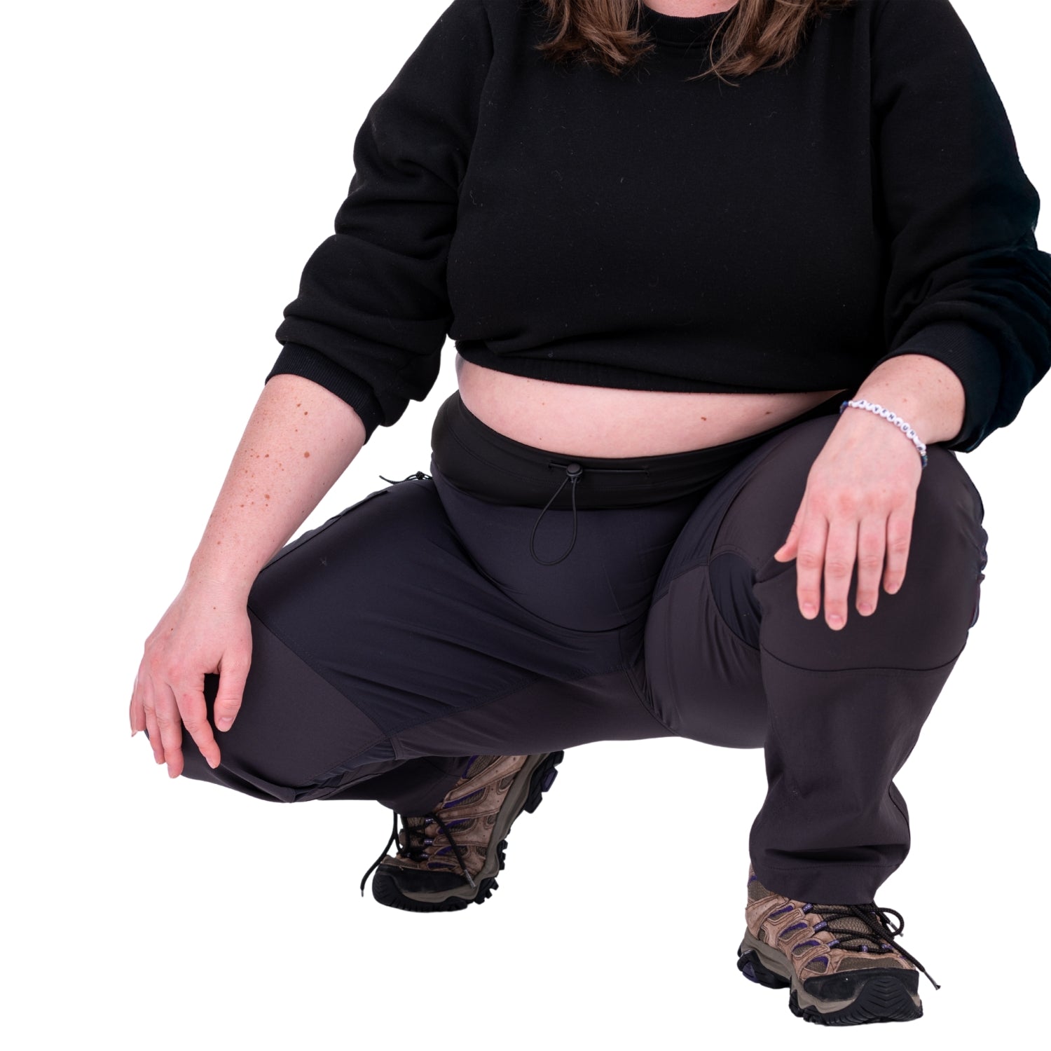 Thicket Adventure Brecken Hiking Pants BELLY FIT Grey Plus Sizes 18-34
