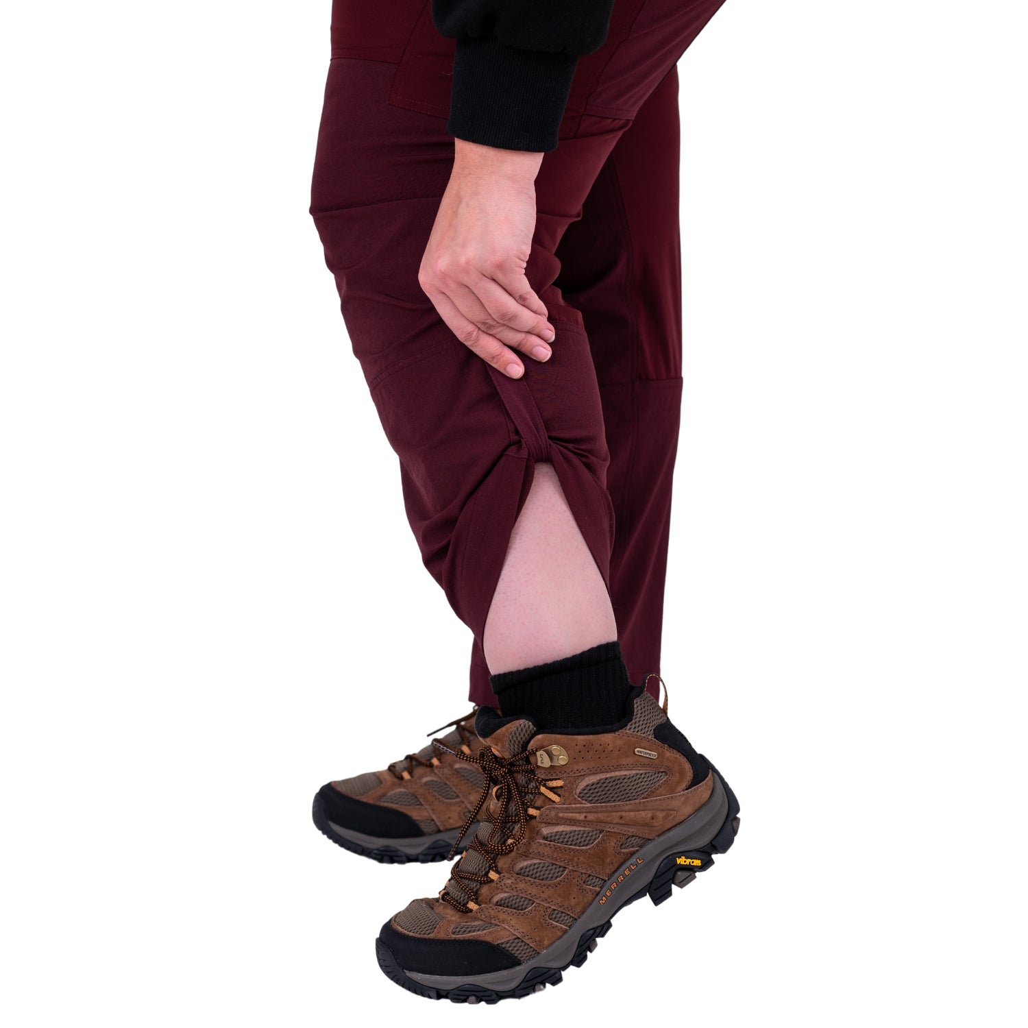 Thicket Brecken Hiking Pants BOOTY FIT Burgundy Plus Sizes 26-32