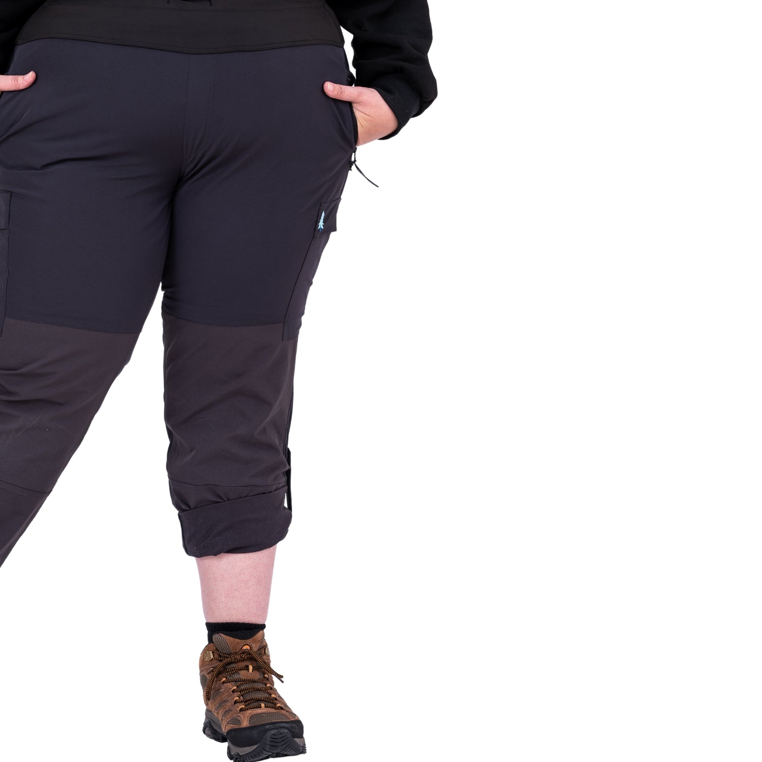 Thicket Adventure Brecken Hiking Pants BOOTY FIT Grey Plus Sizes 18-34