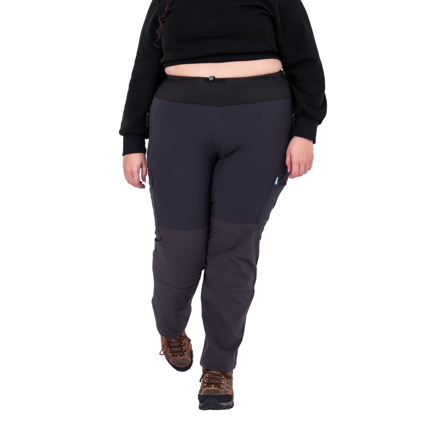 Thicket Adventure Brecken Hiking Pants BOOTY FIT Grey Plus Sizes 18-34