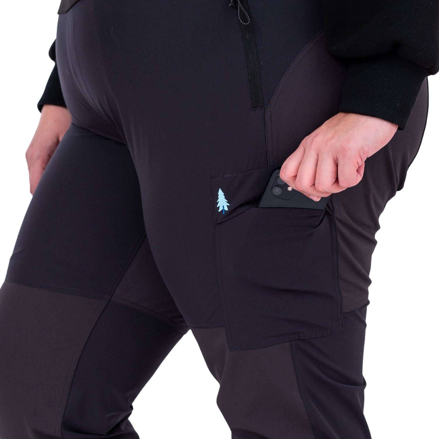 Thicket Adventure Brecken Hiking Pants BOOTY FIT Grey Plus Sizes 18-34