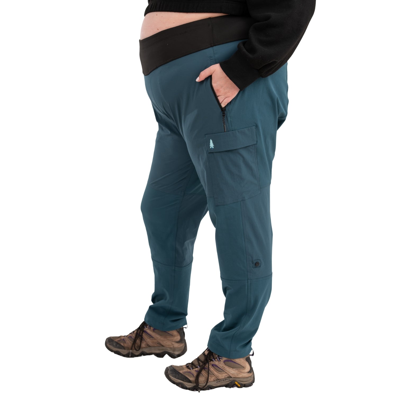 Thicket Adventure Brecken Hiking Pants BOOTY FIT Blue Plus Sizes 18-28