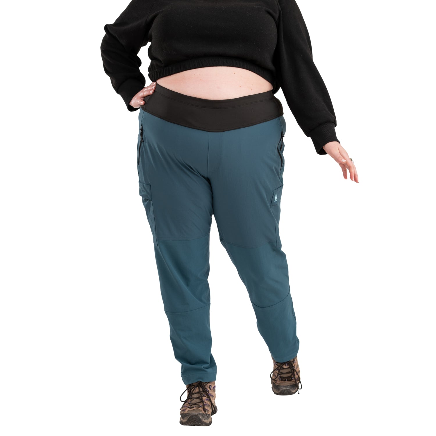 Thicket Adventure Brecken Hiking Pants BOOTY FIT Blue Plus Sizes 18-28