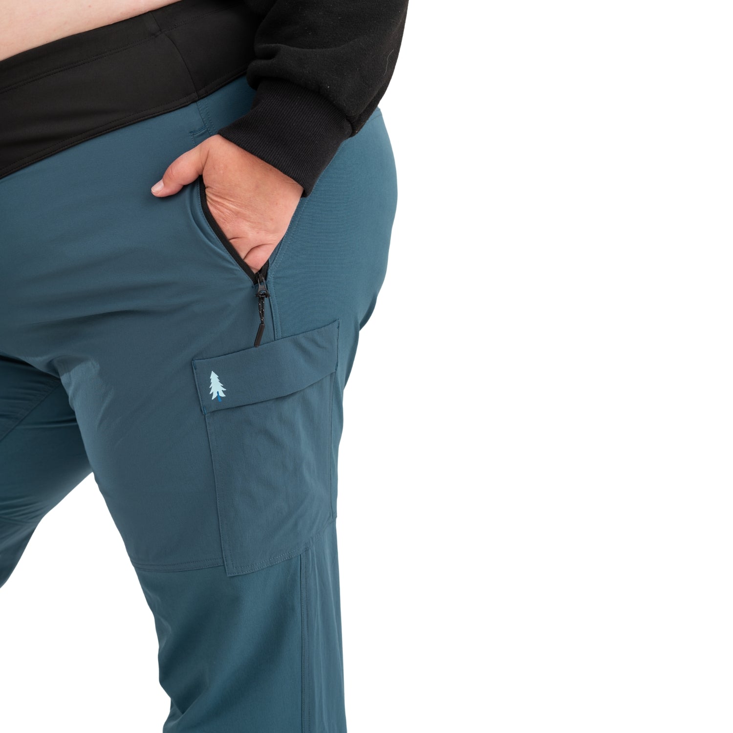 Thicket Adventure Brecken Hiking Pants BOOTY FIT Blue Plus Sizes 18-28