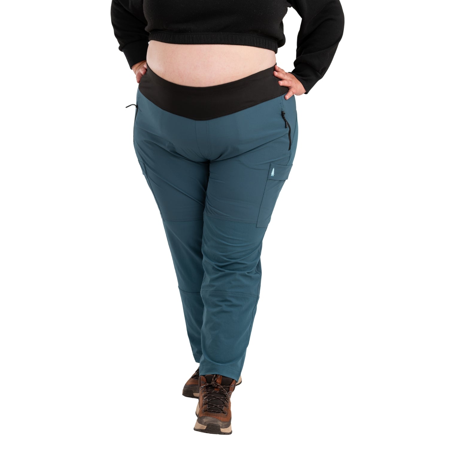 Thicket Adventure Brecken Hiking Pants BOOTY FIT Blue Plus Sizes 18-28