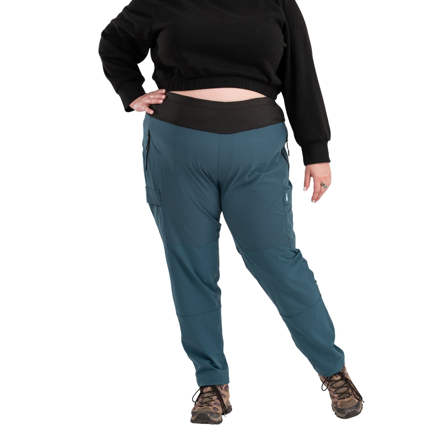 Thicket Adventure Brecken Hiking Pants BOOTY FIT Blue Plus Sizes 18-28