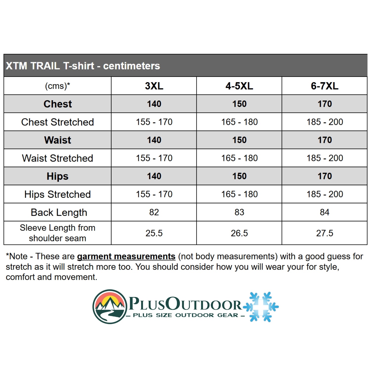 XTM Trail Merino Wool Mens Plus Size T-Shirt Black Sizes 2XL - 7XL